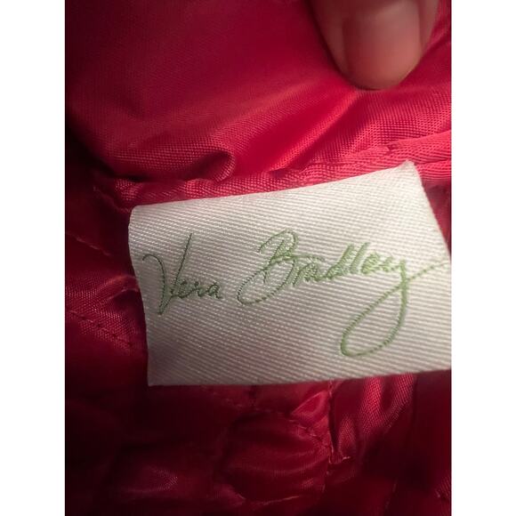 VERA BRADLEY QUILTED BLUE AND WHITE DAISY RIBBON LARGE TRAVEL TOTE BAG - Picture 10 of 11